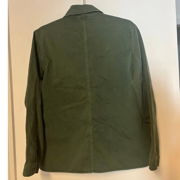 NWT Madewell Easy Utility Shirt-Jacket In Hreen Size XS - Picture 5 of 8